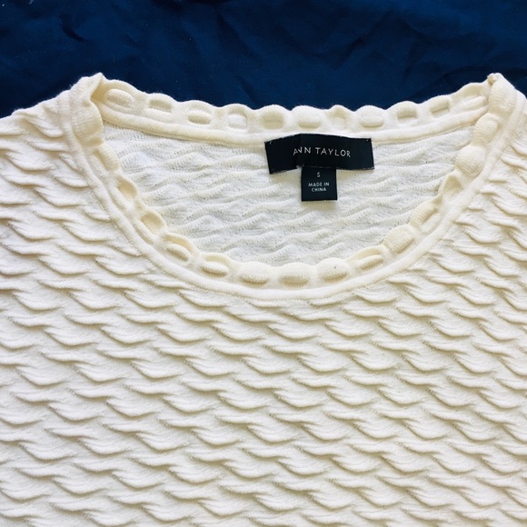 Ann Taylor White Fitted Shirt - Picture 5 of 8